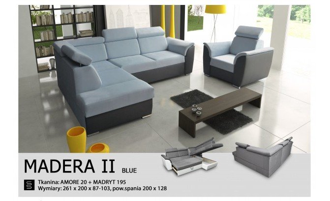 Stūra dīvāns MADERA II